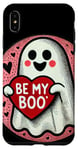 Coque pour iPhone XS Max Be my Boo Illustration fantôme Saint-Valentin