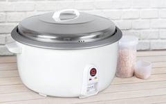 SQ Professional Non Stick Electric Automatic Rice Cooker 10L Steel Lid 2800W