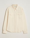 FRAME Double Pocket Wool Blend Shirt Off White