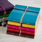 Fair Trade Handmade 3 String Red Leather Photo Album 2nd Quality