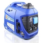 P1 P1000i Petrol Generator for Portable Power. 1000W Powered by Hyundai. Ultra Quiet 4 Stroke Lightweight Suitcase Inverter. Pure Sine Wave. 2 Year Warranty, Blue