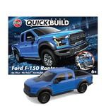 Airfix QUICKBUILD Model Car Kit - Ford F-150 Raptor Blue Car Building Kit for Kids 6+, Construction Toys for Boys & Girls, No Glue Model Making - Classic Car Gifts Plastic Model Kits