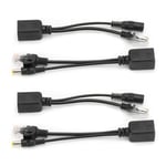 5 Pairs Power Over Ethernet Poe Splitter Adapter Injector Dc12V For Ip Cam GFL