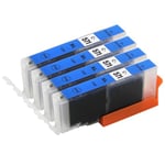 Go Inks 4 Compatible to replace CLI-571C - XL Cyan Ink Cartridges for use with Canon PIXMA Printers