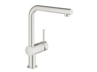 GROHE Minta, Rostfritt stål, Hävarm, Single, Keramiska, 4,6 cm, 360°