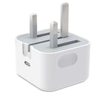 SPEPY 20W USB C Fast Plug, 20W PD Fast Charger Plug, Compatible With iPhone 14/14 Pro/14 Pro Max/14 Plus/13/12/11/X/8/7,iPad Air5/Mini 6, Airpods pro,Type C Power Block Wall Charger Plug Adapter