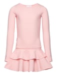 Frilla Dress Dresses & Skirts Dresses Casual Dresses Long-sleeved Casual Dresses Pink Gugguu