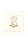 The Proper Mail Company Gold Cake 30th Birthday Card