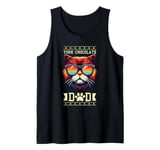 Mens Retro Sunglasses York Chocolate Cat Tank Top