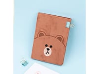 Line Friends Plush Notebook/Notebook A5 Teddy Bear Brown