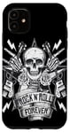 Coque pour iPhone 11 Rock n Roll Forever Music Lover Vintage