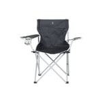 Maxxgarden - Chaise de Camping Pliante - Chaise de Pêche - jusqu'à 100 kg - Noir