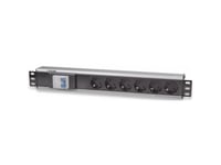 Intellinet I-Case Strip-16Sh, Rack Power Bar, Aluminium, Sort, 48,3 Cm (19"), 1.5U, 1 Pcs, Ce, Weee/Raee