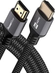 PowerBear 8K HDMI Cable 1.8 M | High Speed Gaming HDMI Cord, 8K @ 60Hz, 4K @ 120 HZ, 2K, 1080P, ARC & CL3 Rated | for Laptop, Monitor, PS5, PS4, Xbox One, Fire TV, Apple TV & More