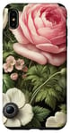 Coque pour iPhone XS Max Rose classique avec anémones blanches