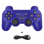 Pour Sony Ps3 Controller Support Bluetooth Gamepad Sans Fil Pour Play Station 3 Joystick Console Forps3 Controle Pour Pc, Blue- Chine