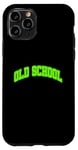 Coque pour iPhone 11 Pro Graphisme vert Graphique vert Old School