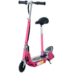 Kids Foldable Electric Scooter Battery 12V 120W Seat Brake Pink 7-12 Years