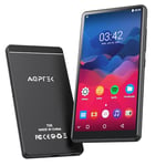 AGPTEK 40Go Lecteur MP3 MP4 Bluetooth WiFi, 4" Écran Tactile MP3 Android avec Spotify, Amazon Music, Lecteur Musique HiFi avec Haut-Parleur/Radio FM, Batterie 1000mAh, Externe Jusqu'à 128Go