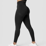 Scrunch Seamless Tights, Black