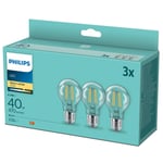 Philips LED Deko Filament - E27 - 4.3 W - 3 stk - 470 Lumen