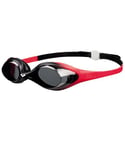 arena Lunettes de Natation pour Enfants Spider Junior, Antibuée, avec Protection UV, Pont de Nez Auto-ajustable, Joints en Silicone Hypoallergéniques, Red-Smoke-Black