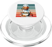 Chef Dog cooking culinary playful kitchen chef's hat food PopSockets PopGrip for MagSafe