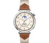 HUAWEI Watch GT 5 - Stainless Steel, Brown Woven Nylon Strap, 41 mm, Stainless Steel