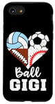 iPhone SE (2020) / 7 / 8 Ball Gigi Soccer Football Baseball Volleyball Gigi Heart Case