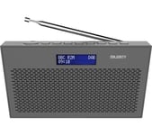 Majority Histon Portable DAB+/FM Radio - Grey, Silver/Grey