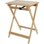 Table d'appoint bois pliable Lugo, 2en1 avec plateau amovible, planche à découper, table d'appoint pratique pour la cuisine, le salon, le balcon et