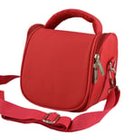 Camera Case Bag for CANON SX400 SX410 SX420 IS SX530 HS SX60 Bridge Camera (Red)