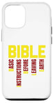 Coque pour iPhone 12/12 Pro INSTRUCTIONS DE BASE AVANT DE QUITTER LA TERRE - B.I.B.L.E