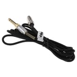 vhbw Câble audio AUX compatible avec Pioneer HDJ-2000 casque - Avec prise jack 3,5 mm, vers 6,3 mm, noir