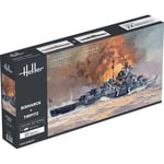 BISMARCK + TIRPITZ TWINSET KIT 1:400 Heller Kit Navi Modellino