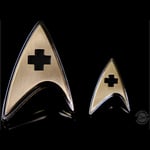 Quantum Mechanix Star Trek: Discovery - Enterprise Medical Badge and Pin Set