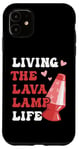 Coque pour iPhone 11 Lampe à lave Life Collector années 70 hippie vintage