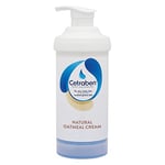 Cetraben Natural Oatmeal Cream,For Dry, Sensitive & Eczema-Prone Skin,Provides 24 Hour Hydration,Soothing, Lightweight and Quick Drying,For Daily use on the Body and Face,1 x 475g