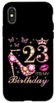 Coque pour iPhone X/XS 23 C'est mon anniversaire, 23 ans, c'est mon 23e anniversaire