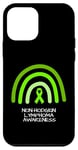 Coque pour iPhone 12 mini Support de sensibilisation arc-en-ciel et ruban pour lymphome non-hodgkin