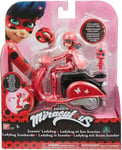 Miraculous Zoomin' Ladybug in Scooter with Tikki Bandai