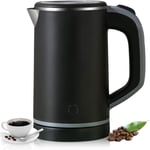 800ml Kettles Electric Travel Compact Cordless Black 