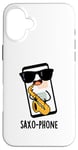 Coque pour iPhone 16 Plus Saxo-phone Funny Cell Phone Pun