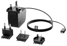 OKdo – Virtasovitin Raspberry Pi 4 Model B:lle, USB-C, 3A, musta (T7715DV)