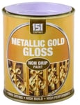 151 Wood Metal Interior Exterior Metallic Gloss Paint 300ml - Gold