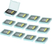 Lot de 12 Porte-Cartes de Type A pour Sony Alpha A1II,A1,A9III,A9II,A7RV,A7SIII,A7IV,FX6,FX3,FX30 (Lot de 12,Cartes mémoire Non incluses)(Q1252)