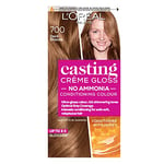 L’Oréal Paris Ammonia Free Semi-Permanent Hair Dye, 700 Dark Blonde, Glossy Hair Colour, Natural Looking Finish, For up to 28 Shampoos, Casting Crème Gloss, 1 Application