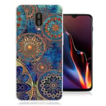 OnePlus 6T fodral med mönstertryck - Mandala Blomma multifärg