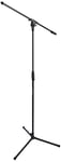 Amazon Basics - Tripod Boom Microphone Stand, Up to 7.15 ft/218 cm, Tiltable and Adjustable, Transportable Ultra-Light Steel, Compatible with 3/8-inch (95 mm) to 5/8-inch (160 mm) Adapter - Black