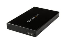 StarTech.com 2.5" IDE Hard Drive Enclosure - Supports UASP - Aluminum - IDE and SATA - USB 3.0 HDD Enclosure - External Drive (UNI251BMU33) - lagringspakning - ATA-133 / SATA 6Gb/s - USB 3.0